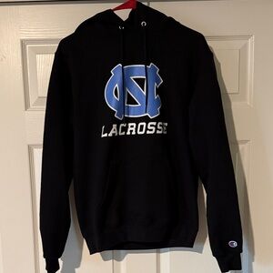 Champion Black UNC Tarheels Lacrosse Hoodie